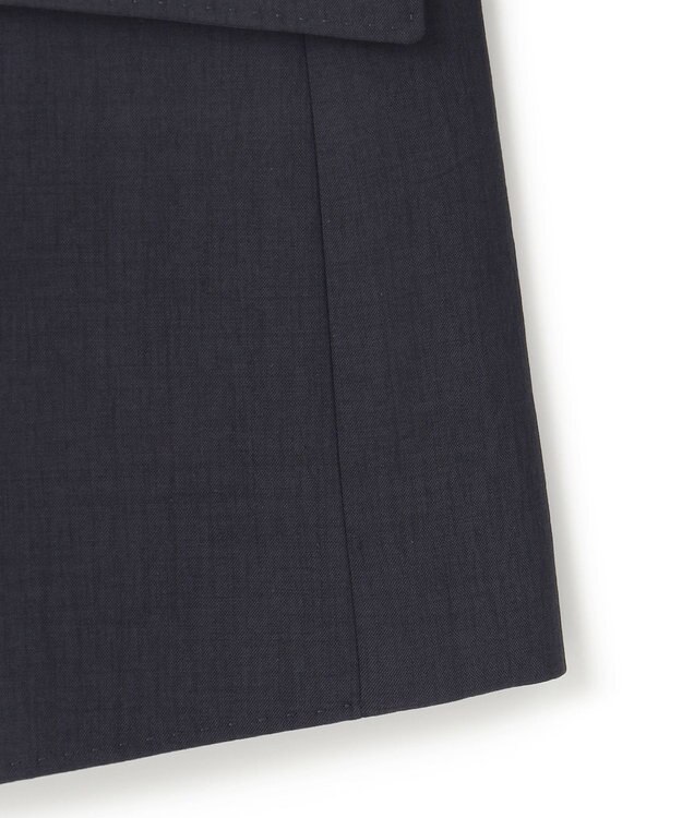 ICB 【接触冷感・防シワ・速乾・洗える】レーヨンライクトロ テーラードジャケット ネイビー系