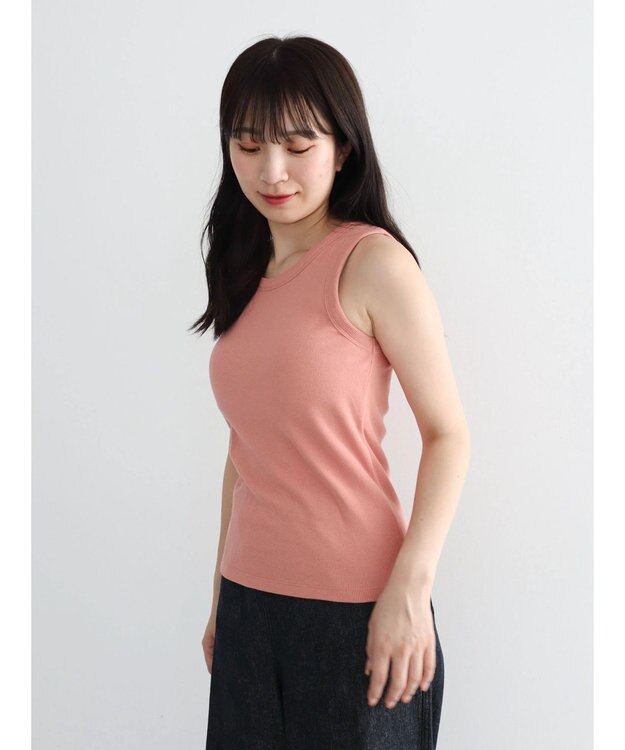 Green Parks ・ＳＵＧＡＲ　ＳＰＯＯＮリブタンクトップ（パット付） Orange