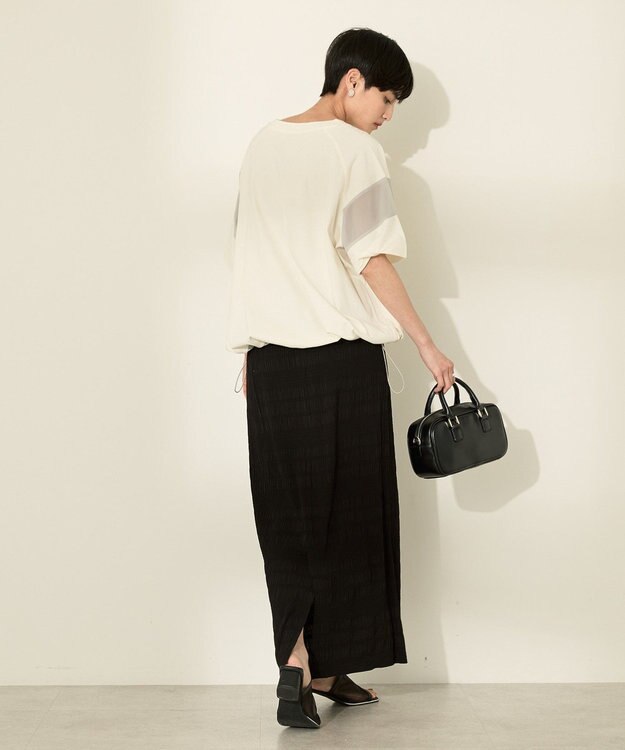 AMERICAN HOLIC 異素材ライン切替プルオーバー Off White