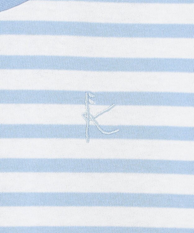 組曲 KIDS 【150-160㎝】ENOSUI Border Tシャツ サックスブルー系1