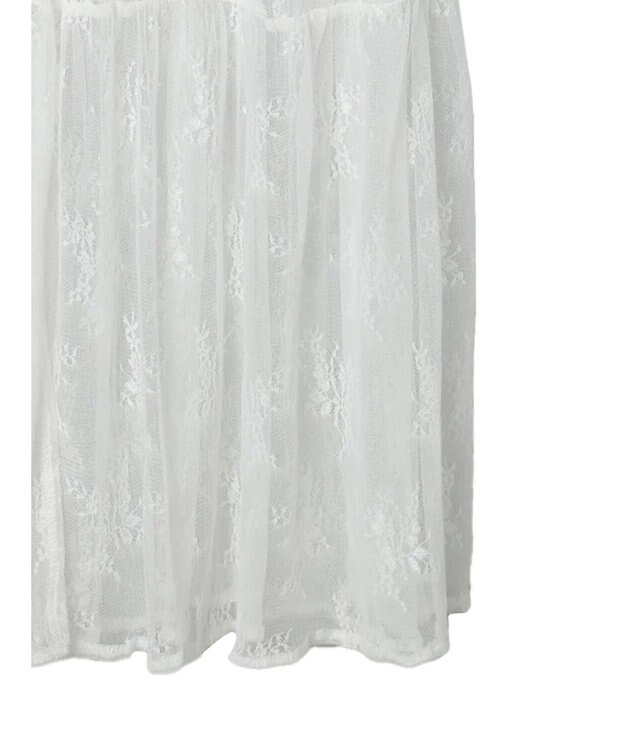 Green Parks ２ｗａｙ　レイヤードレースワンピース White