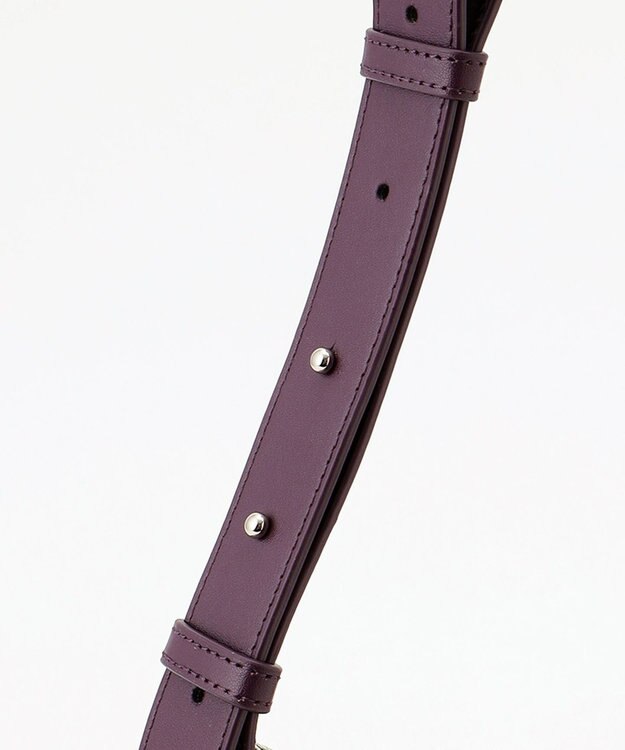 Y'SACCS イタリアンシープ　マルチポーチ付き　ホーボーバッグ パープル