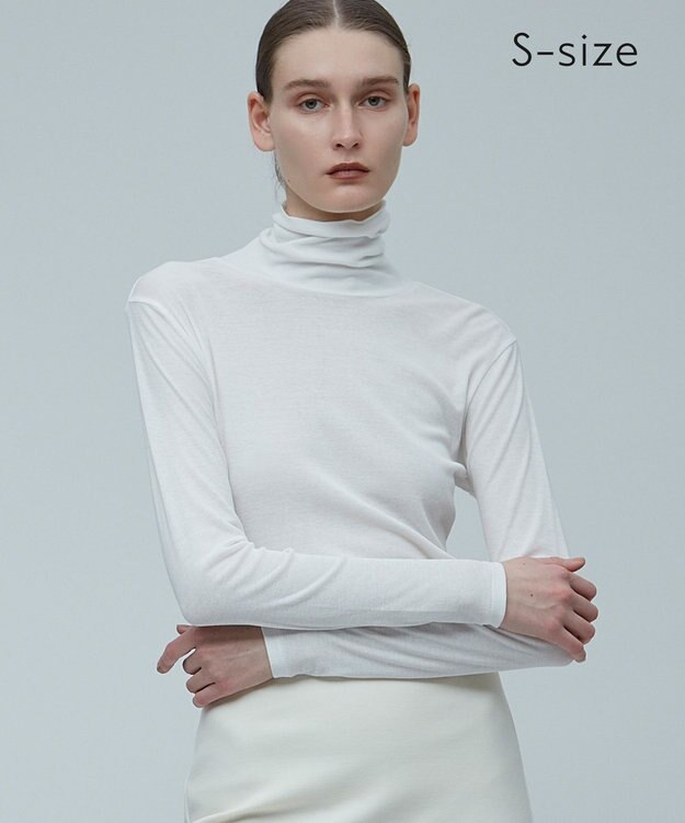 BEIGE， 【S-size】SORE / ハイネックカットソー White