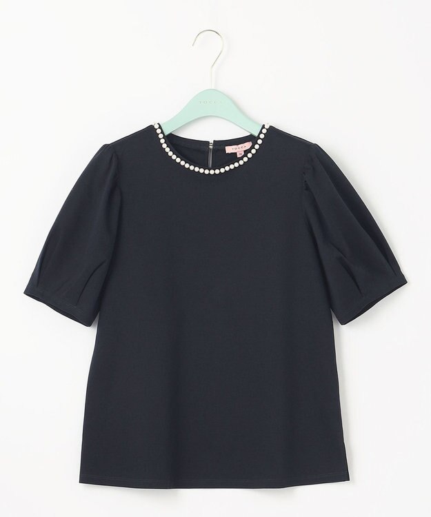 TOCCA 【消臭・洗える！】WHITE DROPS トップス ネイビー系