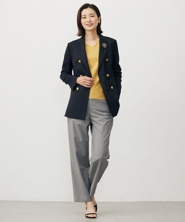 J.PRESS LADIES 【人気のため新色追加】PRINCE Vネック ニット イエロー系