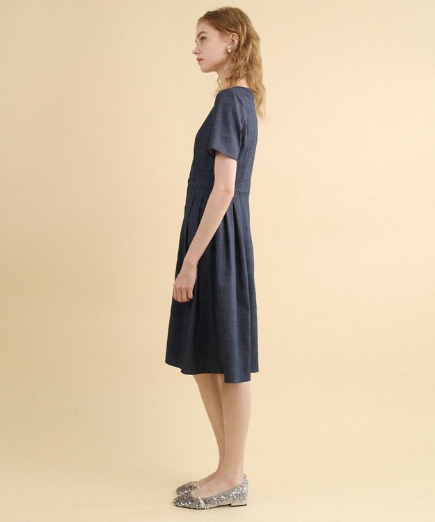 TOCCA 【消臭・洗える】DENIM LADY ドレス ネイビー系