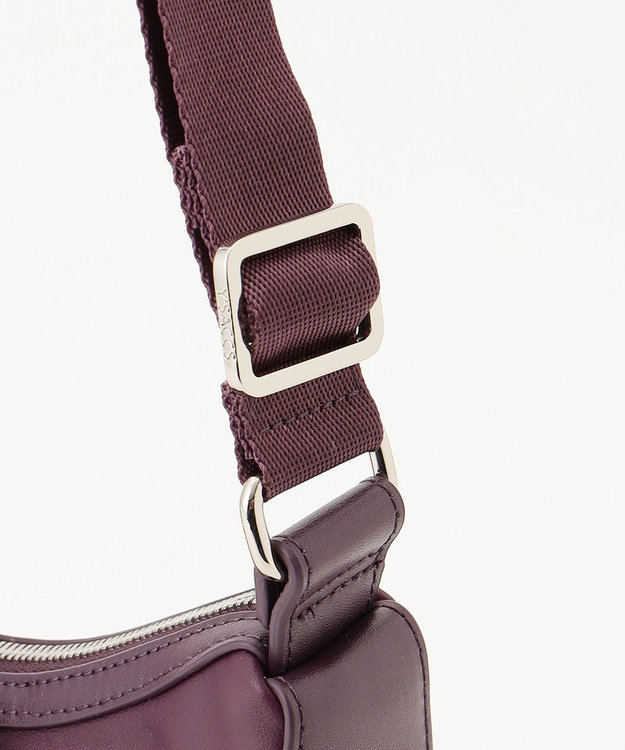 Y'SACCS イタリアンシープ　マルチポーチ付き　ホーボーバッグ パープル