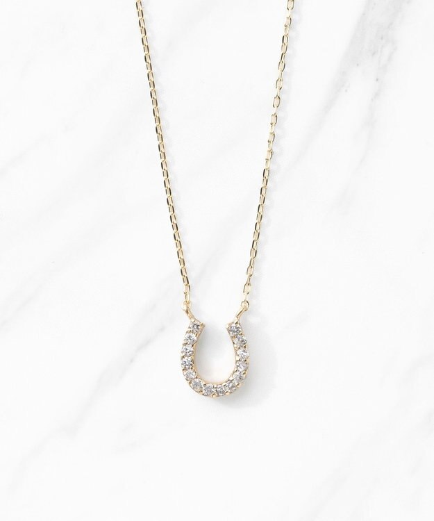 TOCCA 【WEB限定】DIAMOND HORSESHOE K10NECKLACE K10ゴールド ダイヤモンド ネックレス イエローゴールド