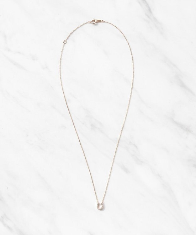 TOCCA 【WEB限定】DIAMOND HORSESHOE K10NECKLACE K10ゴールド ダイヤモンド ネックレス ピンクゴールド
