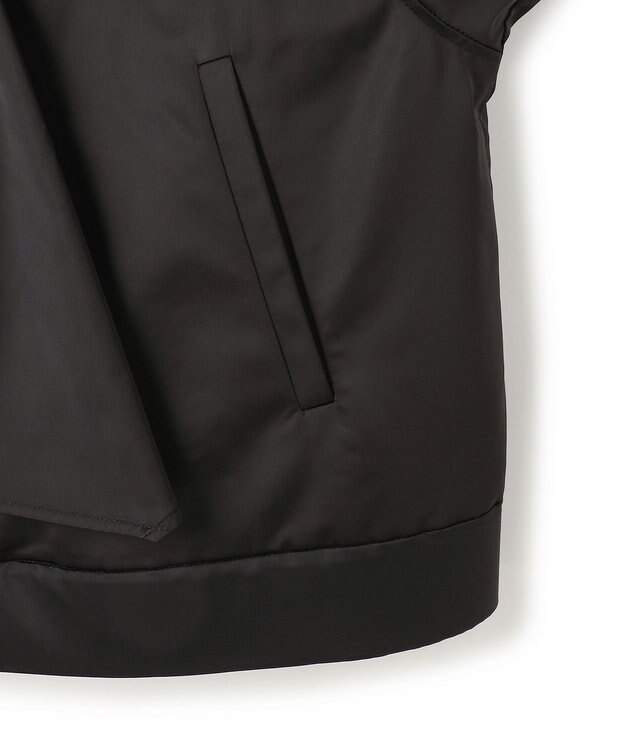 ICB 【先行予約・2WAY】 ダルグロッシーサテン ボウタイ付きブルゾン ブラック