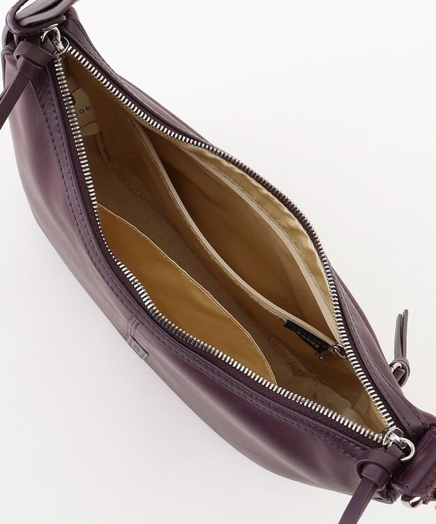 Y'SACCS イタリアンシープ　マルチポーチ付き　ホーボーバッグ パープル