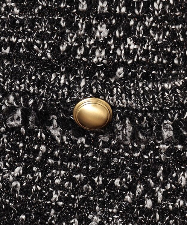 23区 S ファンシーツイード ニットジャケット ブラック系5