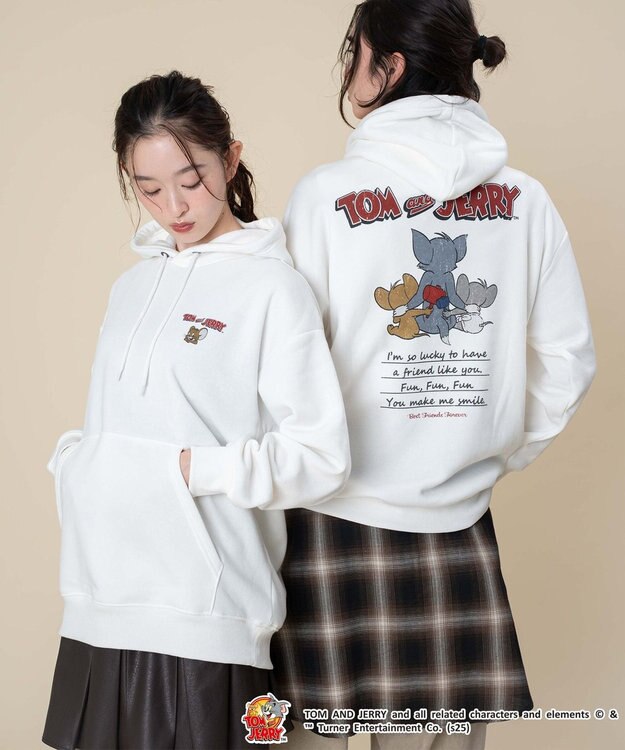 WEGO 【ユニセックス着用ITEM/25年秋冬新作】TOMandJERRYグラフィックプルオーバー