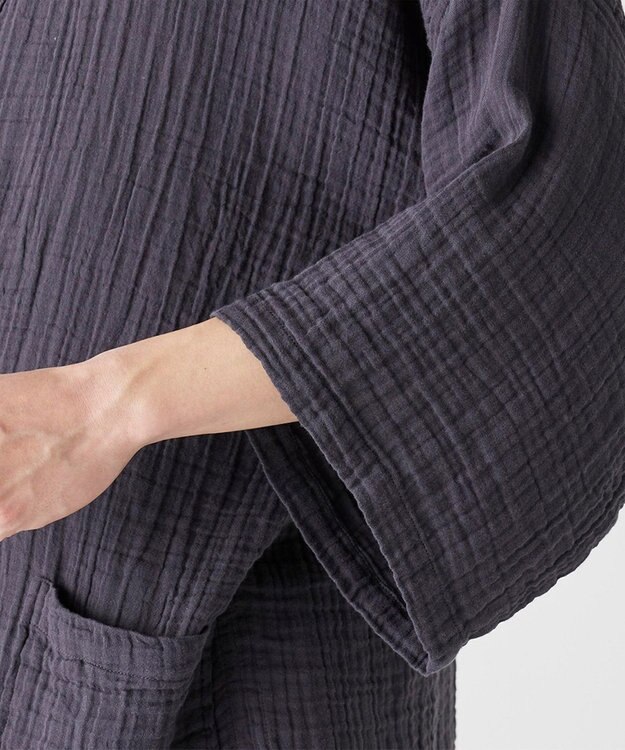 UCHINO クレープガーゼ甚平　　　 ダークグレー