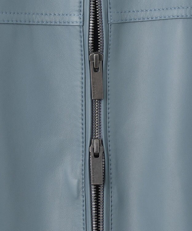 JOSEPH HOMME 【LEON 2月号掲載】ライトラムナッパレザー　シングルライダース ダルブルー系