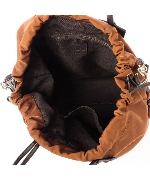 UNBILLION kakatoo ナイロンドローストリング3wayトートバッグ ブラウン