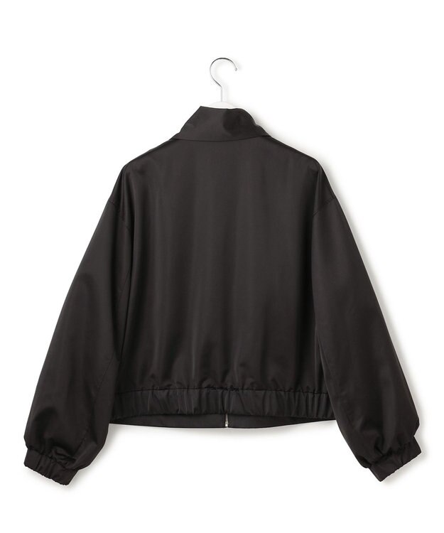 ICB 【先行予約・2WAY】 ダルグロッシーサテン ボウタイ付きブルゾン ブラック