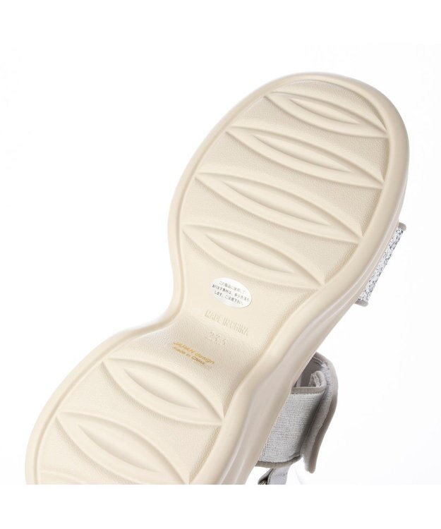 MODE ET JACOMO <MODE ET JACOMO>ボリュームソールグリッターサンダル シルバーメタリック