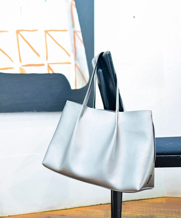 ROOTOTE 0188【オフィシャルストア限定】LT.ミディアム.レザレット.RTG-A 02：ダークシルバー