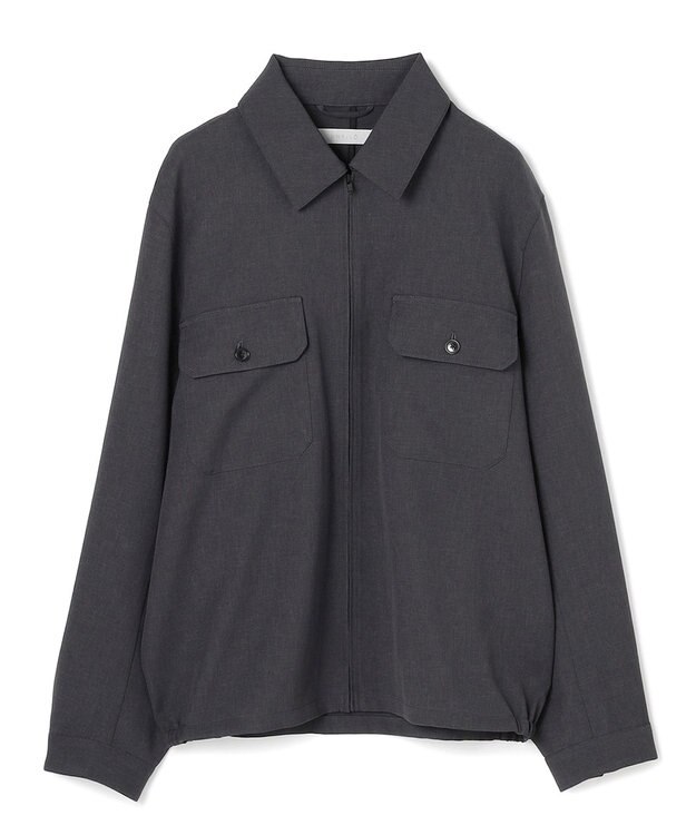 UNFILO MENS 【OCEANS YouTube 掲載/男女兼用】WOOL TOUCH 機能美シャツブルゾン チャコール