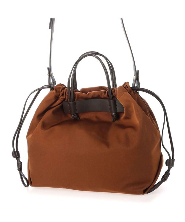 UNBILLION kakatoo ナイロンドローストリング3wayトートバッグ ブラウン