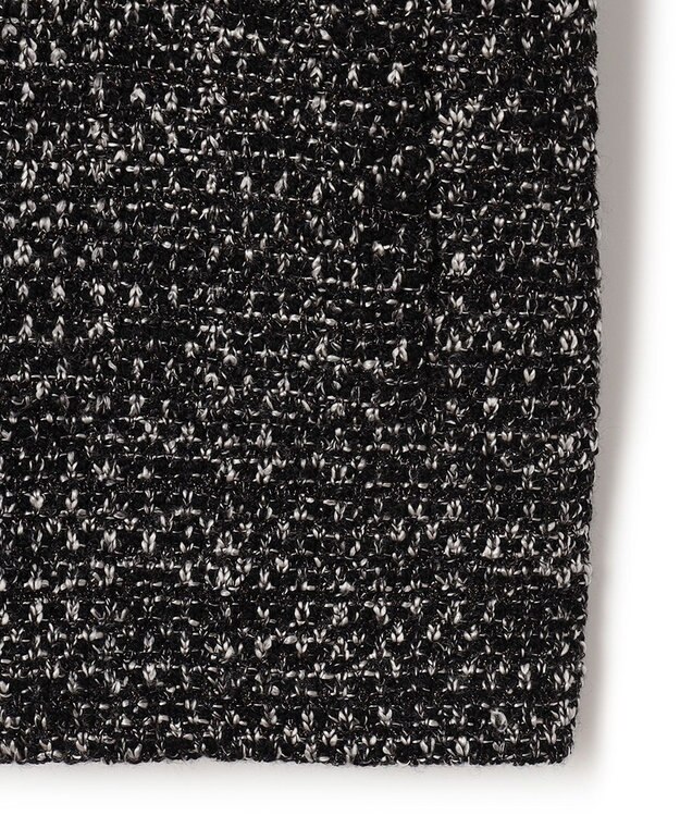 23区 ファンシーツイード ニットジャケット ブラック系5