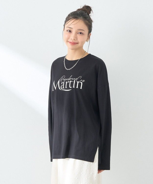 earth music&ecology グラフィックロンＴ Black