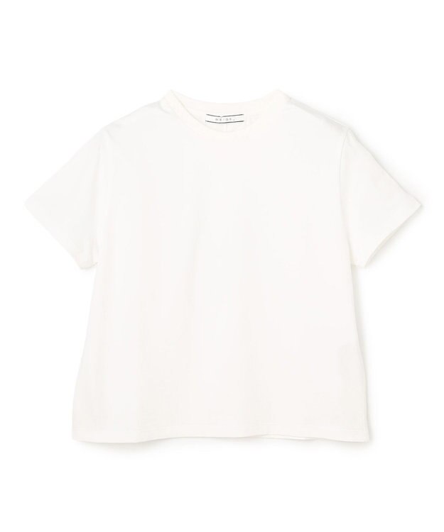 BEIGE， DIOP / スビンコットン クロップドTシャツ Ecru