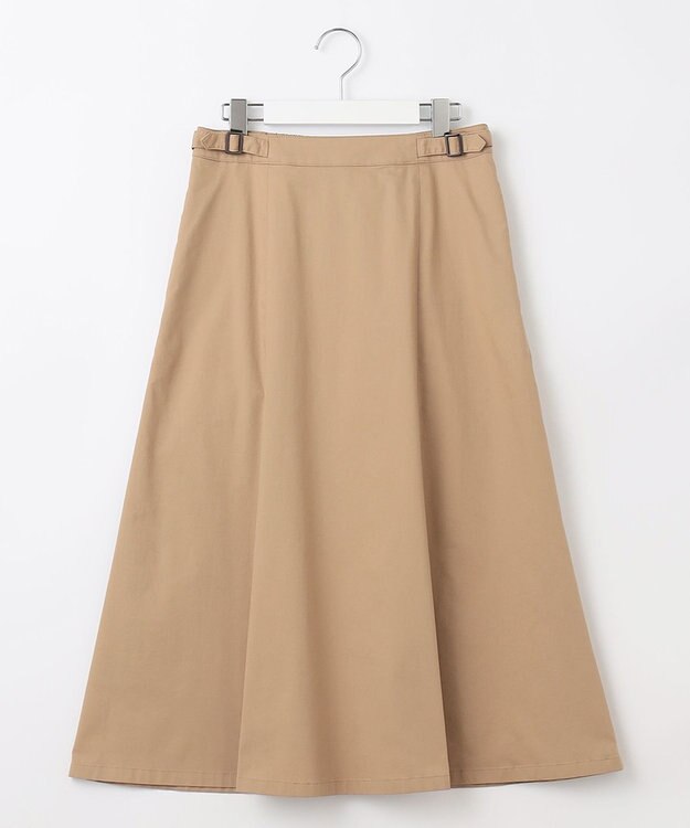 J.PRESS LADIES 【洗える】Vanyストレッチツイル フレアー スカート キャメル系