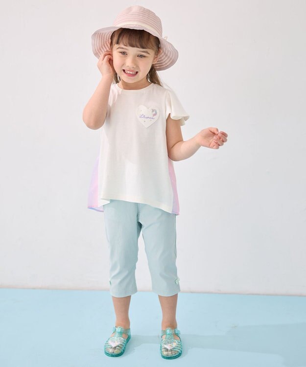 ANY KIDS ひらひら バックシャンTシャツ エクリュ