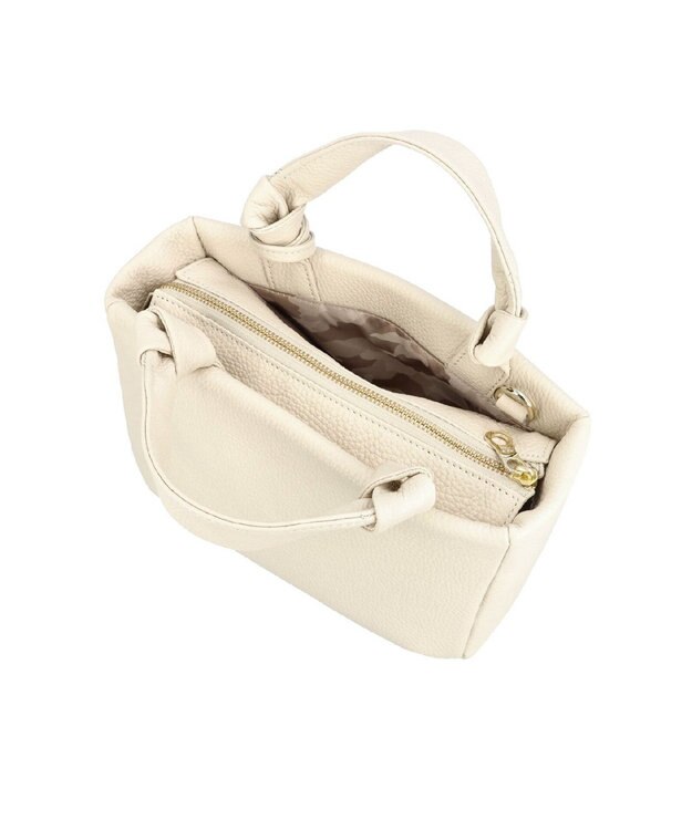 Atelier nuu 日本製 タッセルレザー loop ミニボストン アイボリー