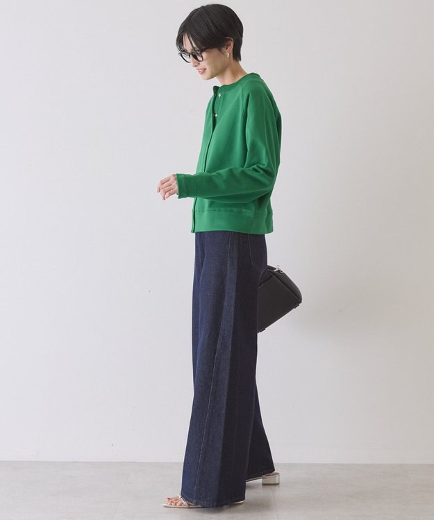 AMERICAN HOLIC リングドットボタンカーディガン Green