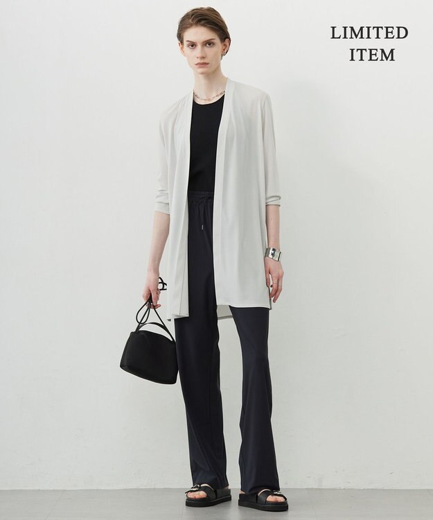 ICB L 【WEB限定・接触冷感・洗える】PINION ロングカーディガン トープ系