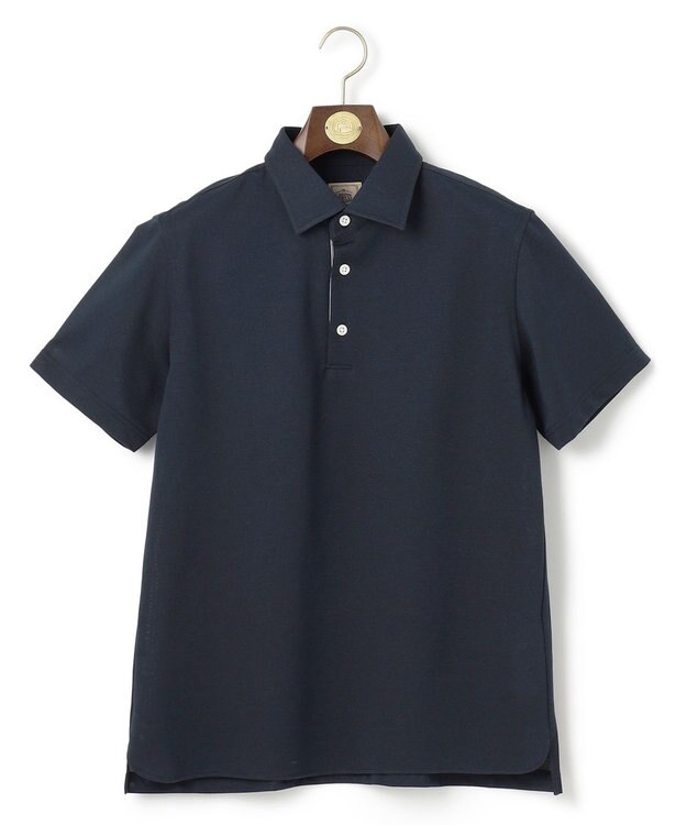 J.PRESS MEN 【ビジネス対応 / 吸水速乾】カノコインレイ ポロシャツ ネイビー系