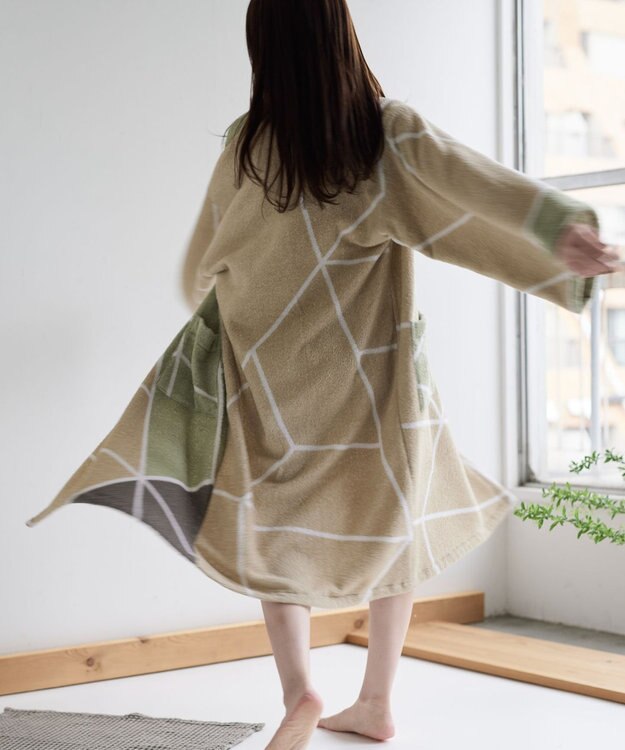 LOOM&SPOOL LBRパイルバスローブ トラペカーキ