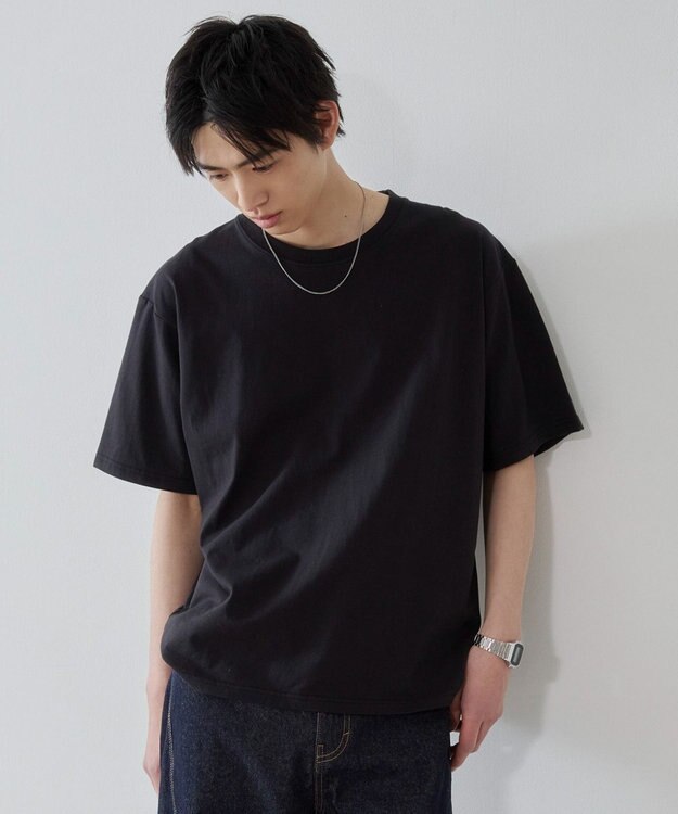 WEGO コットンクルーネックT（SS）　 ブラック