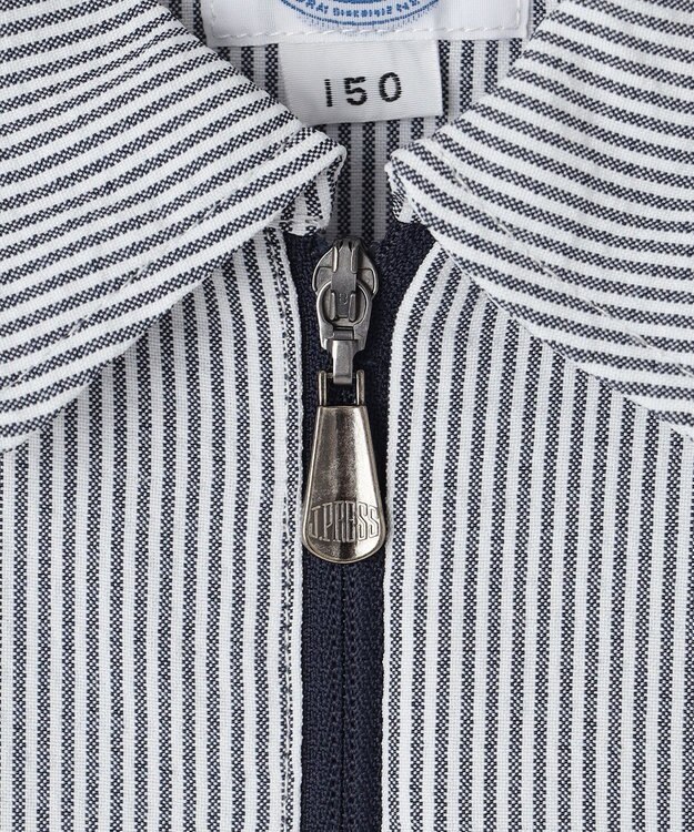 J.PRESS KIDS 【140-170cm】ステンカラー  ライトアウター ネイビーストライプ系