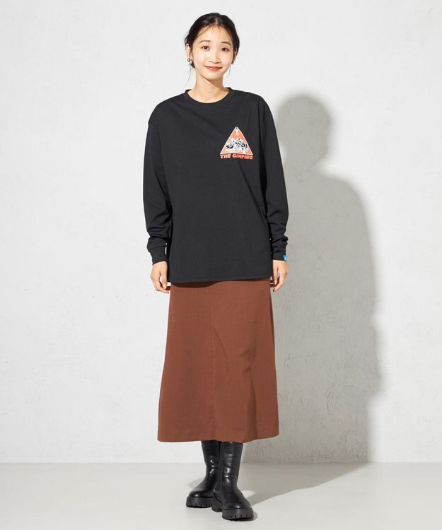 SHARE PARK LADIES 【UNISEX】UVカット アートコラボロングTシャツ〈CAMP〉（S・Mサイズ） ブラック