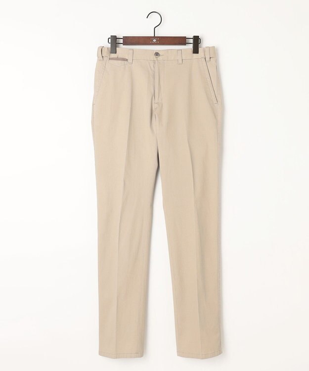 JOSEPH ABBOUD 【人気】ウエストも伸びる！ 定番 オーガニックストレッチパンツ ベージュ系