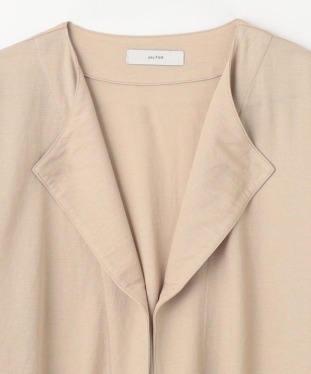 ANY 【UVケア・接触冷感・洗濯機可】ドロストピケ カーディガン ベージュ