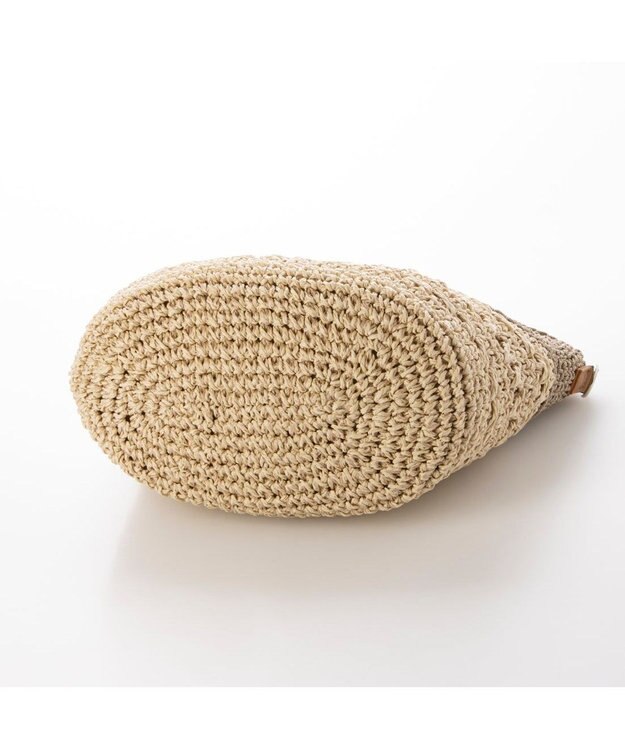 UNBILLION カシュカシュ cachecache / 切替柄編2wayミニトート ベージュ