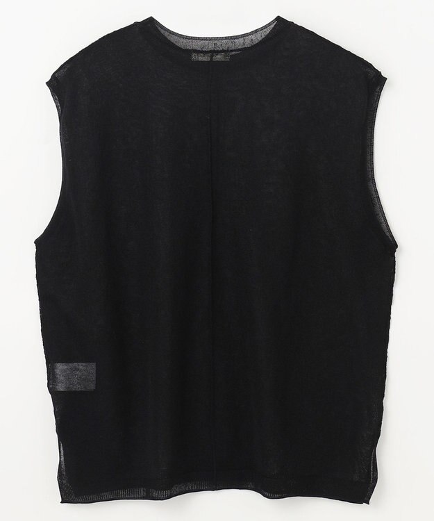 NAVE シアーニット ノースリーブ ブラック系