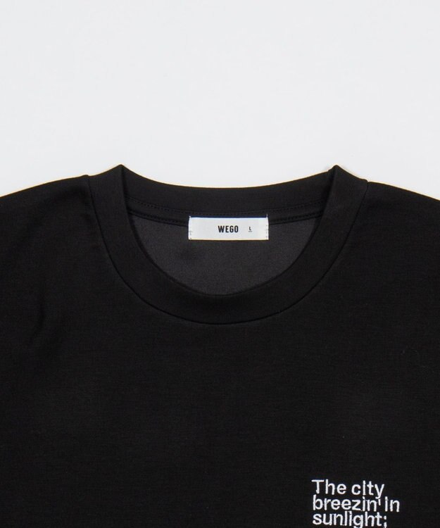 WEGO 【ユニセックス着用ITEM/MLサイズ展開】ガールプリントT（LS） ブラック