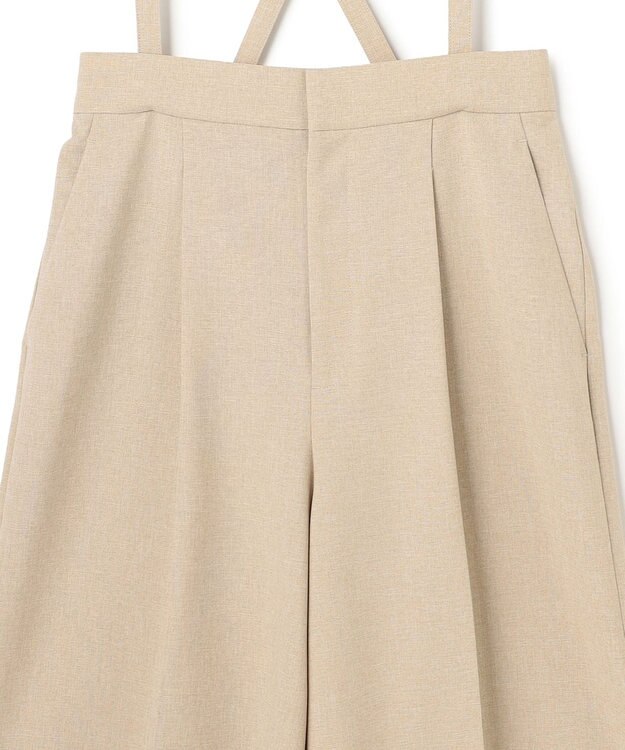 uncrave ウォッシャブルドライサップ バミューダパンツ（サスペンダー付き） シャンブレーベージュ