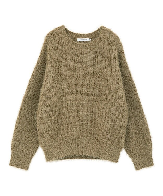 AMERICAN HOLIC 【WEB限定】フェザーゆるニットプルオーバー Mocha