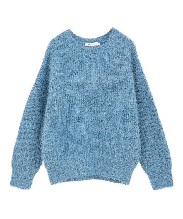 AMERICAN HOLIC 【WEB限定】フェザーゆるニットプルオーバー Sax