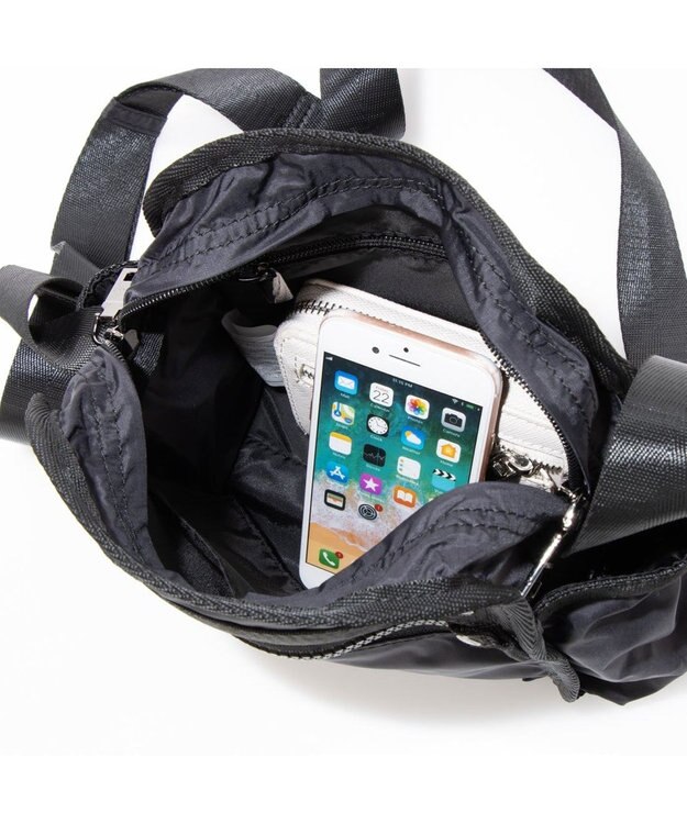 Y'SACCS 【Y’SACCS vous et】リップストップナイロンポシェット ブラック