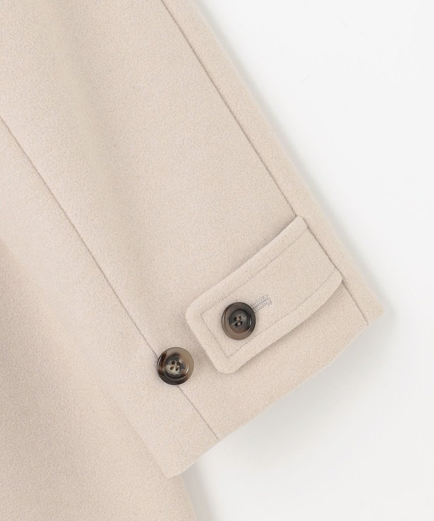 ANY SIS S ウールライクスタンドカラー ミドルコート アイボリー