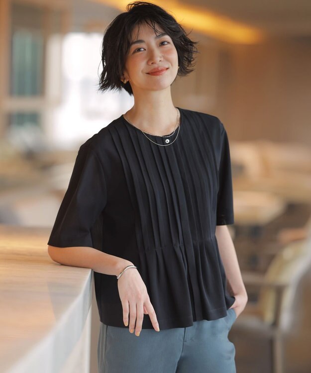 J.PRESS LADIES 【着こなしのポイントに・2WAY】ブライトチェーン ネックレス シルバー系