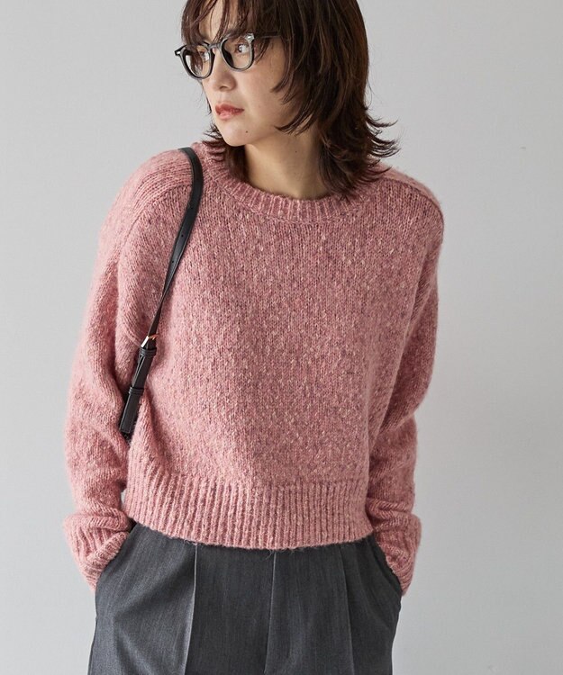 AMERICAN HOLIC ラメmixネップニットプルオーバー Pink